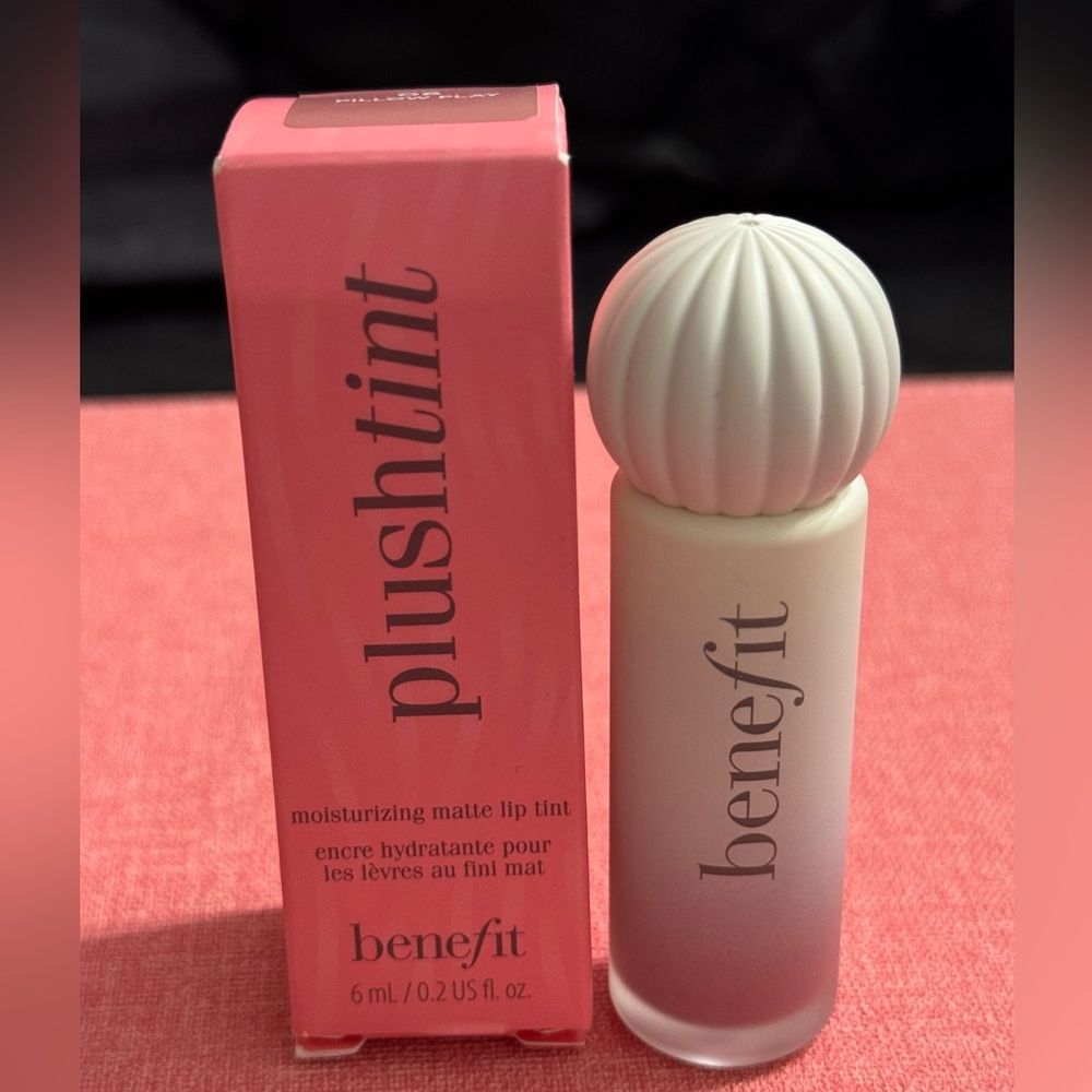 NIB Benefit Plushtint Moisturizing Matte Lip Tint in Shade 06 Pillow Play
